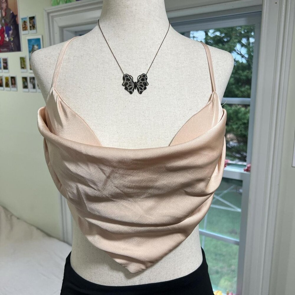 American Threads Women's Pink and Tan Vest